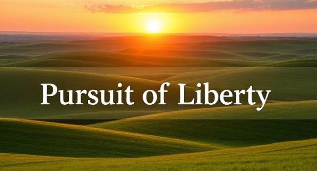 Sunrise over rolling green hills 